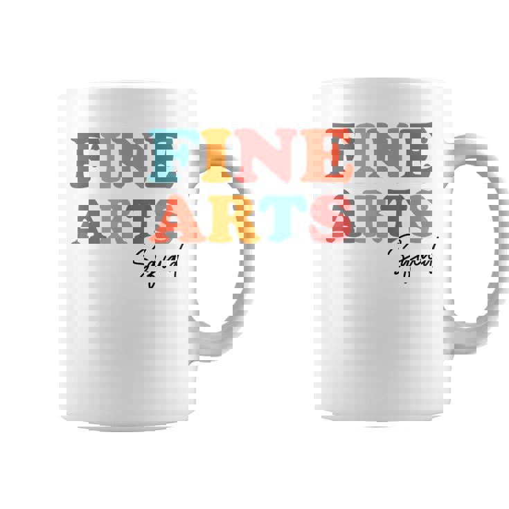 Fine Arts Squad Teacher Team Boho Back To School Coffee Mug