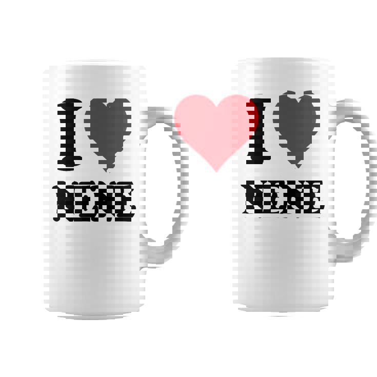 I Heart Nene 名 I Love パーソナライズ コーヒーマグ