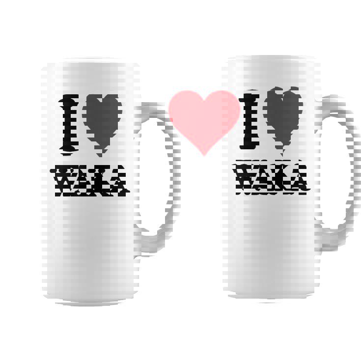 I Heart Waka ファーストネーム I Love パーソナライズ コーヒーマグ