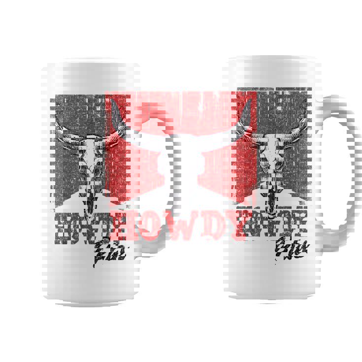 Howdy Putos Cool Retro Western Cowboy Vintage Sayings Coffee Mug