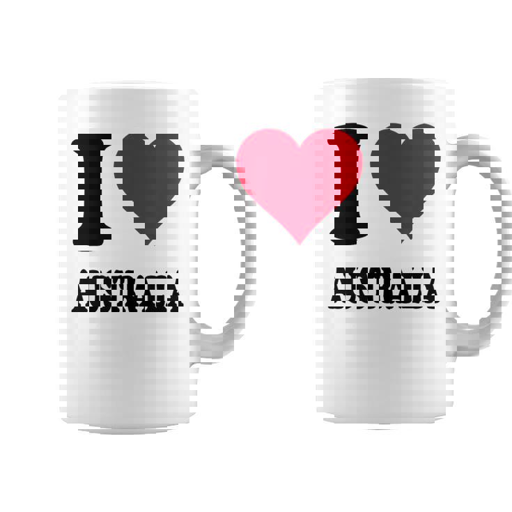 I Love Australia コーヒーマグ