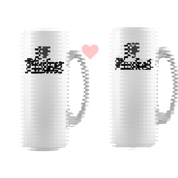 I Love Heart Phuket Thitand コーヒーマグ