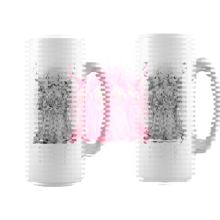 In October We Wear Pink Witch Breast Cancer Awareness Pink Coffee Mug