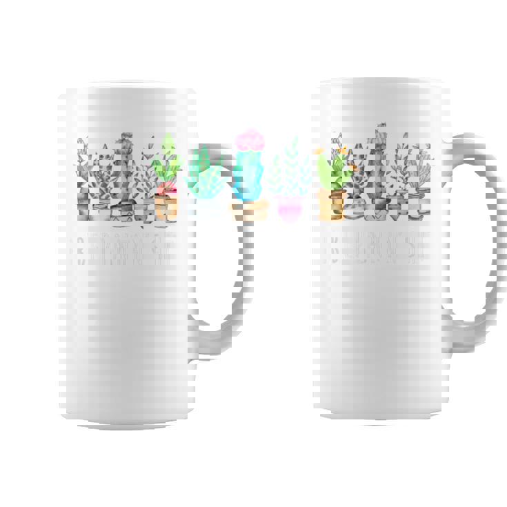I Be Plantin'hit サボテン 多肉植物 面白い植物 ガーデン コーヒーマグ