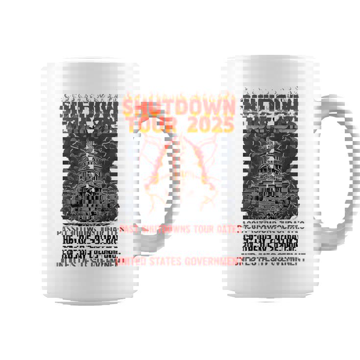 Shutdown Tour 2025 Us Government Shutdown Coffee Mug