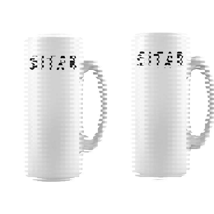 Sitar Players Contemporary Font Sitarists Modern Font Tank Top Coffee Mug