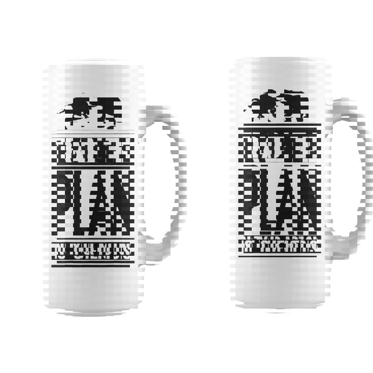 Trade The Plan Not Your Emotions デイトレーダー Trading 株式 証券取引所 コーヒーマグ