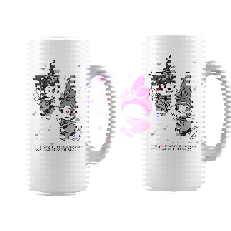 【ハロウィン特集】Usデザイン マイメロディ&クロミ 夜空 コーヒーマグ