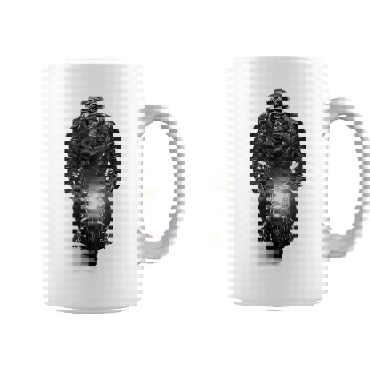 ゴリラ 動物 バイク ヘルメット コーヒーマグ