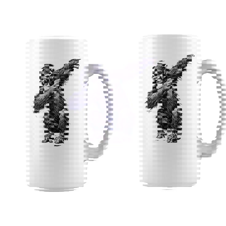 サングラスをかけたダブダンスを踊るチンパンジー猿 コーヒーマグ