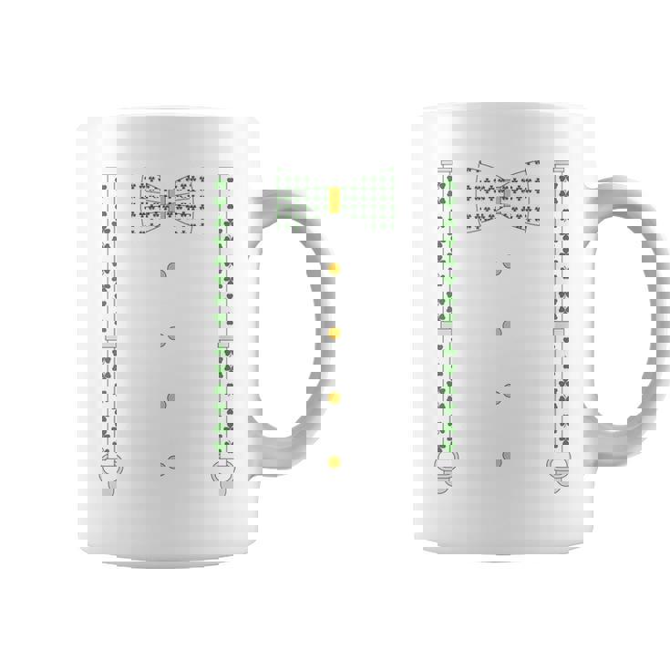 シャムロック 蝶ネクタイ & サスペンダー セントパトリックデー コスチューム コーヒーマグ