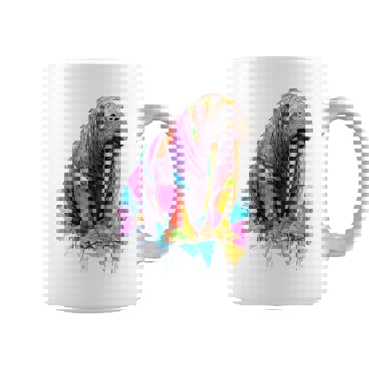 セイウチ 動物 モチーフ イラスト セイウチ コーヒーマグ