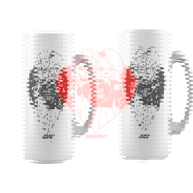 チャッキー＆ティファニーティル・デス・ドゥ・アス・パート・バレンタイン コーヒーマグ