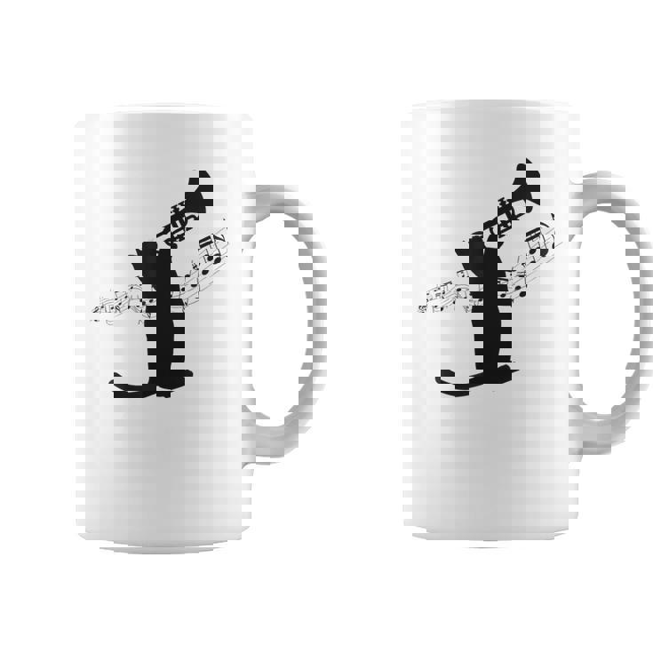 トランペット奏者猫 コーヒーマグ