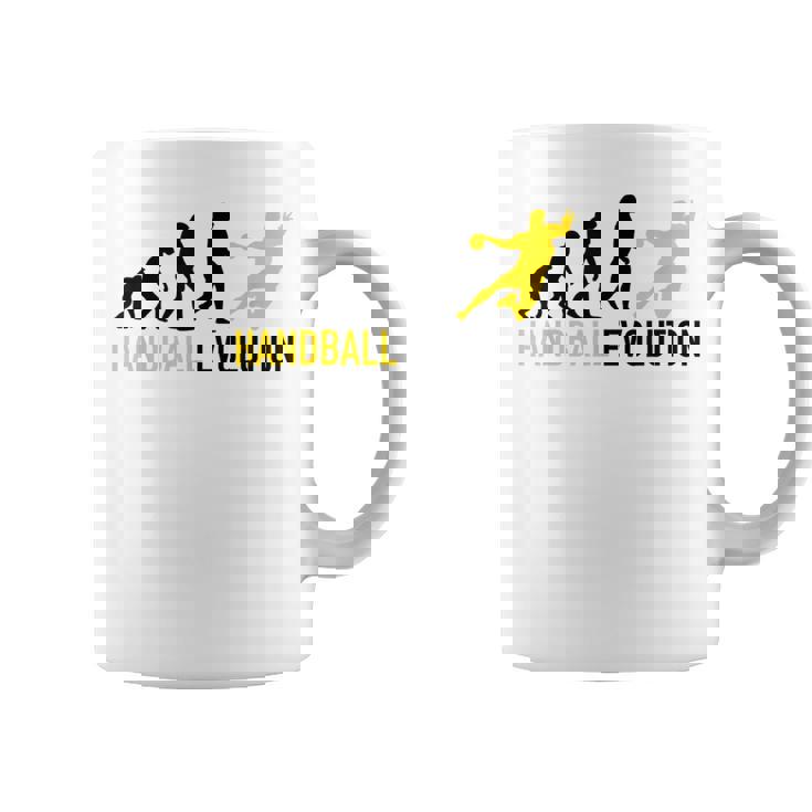 ハンドボール選手の進化ハンドボール コーヒーマグ