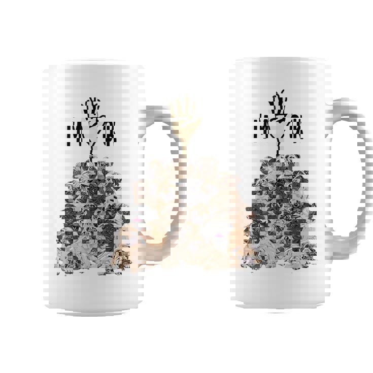 パグがいっぱい I'm Ok パグ好き。 コーヒーマグ