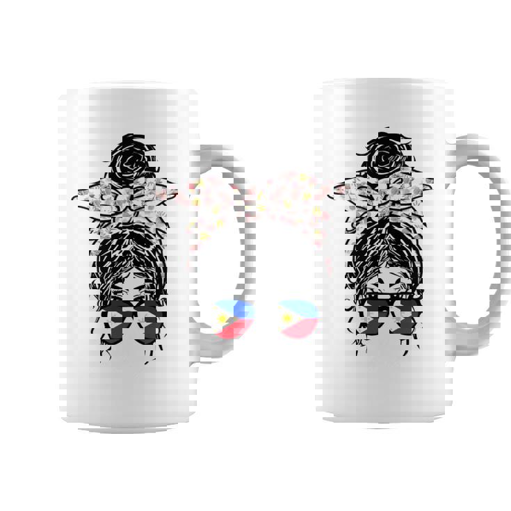 フィリピン 散らかった団子 バンダナ付き フィリピン国旗グラス 長袖tシャツ コーヒーマグ