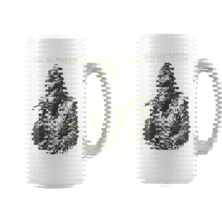 ボスゴリラ ビジネスユーモア アルファなリーダー コーヒーマグ