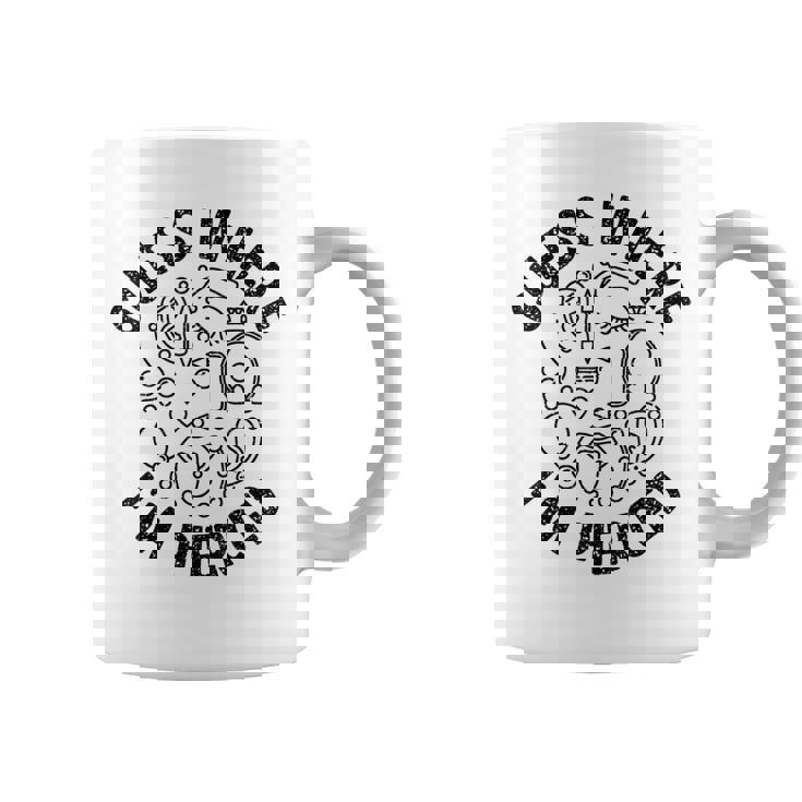 ボディピアス Guess Where I'm Pierced アンティーク調デザイン コーヒーマグ