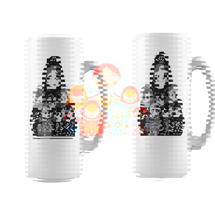 マトリョーシカ ロシア人形 入れ子人形 マトリョーシカ 長袖tシャツ コーヒーマグ