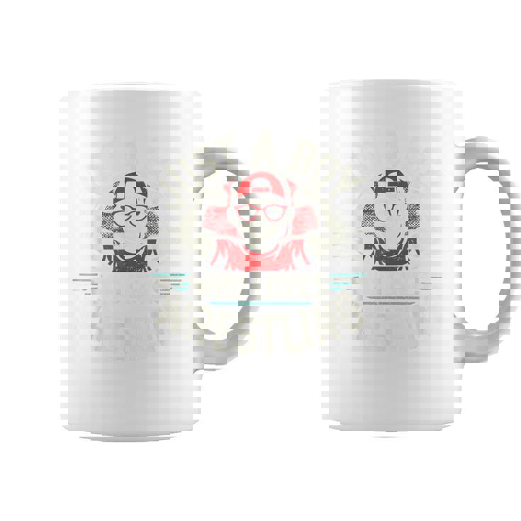 レスリングが大好きな少年 コーヒーマグ