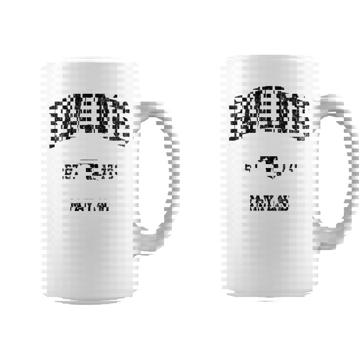 ローリングス メリーランド Md ヴィンテージ アスレチック ブラック スポーツデザイン 長袖tシャツ コーヒーマグ