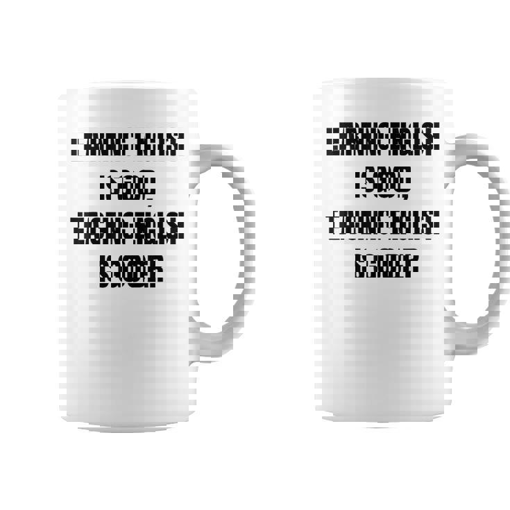 ヴィンテージの退職英語教師、面白い英語教師 コーヒーマグ