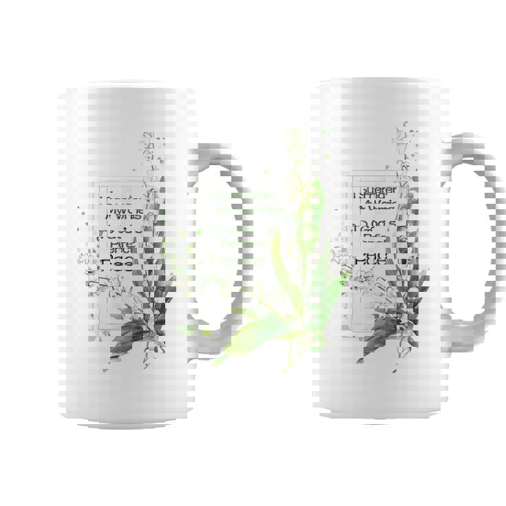 水彩 スズラン キリスト教の祈り コーヒーマグ