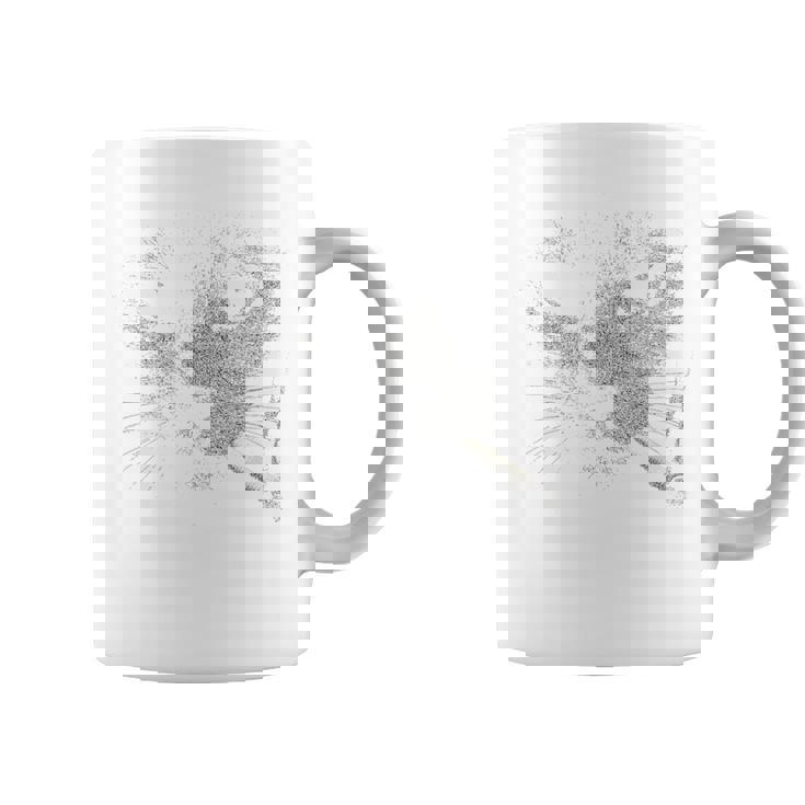 煙草の肖像画と猫ノワール猫 コーヒーマグ