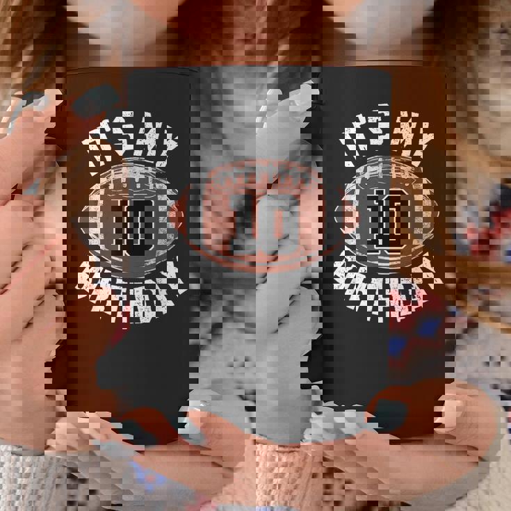 10歳の誕生日 フットボール 10歳 男の子 スポーツパーティー キッズ コーヒーマグ 面白い贈り物