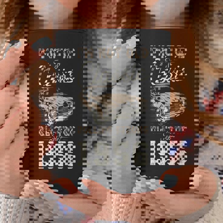 1956年生まれのクラシックカー 70歳の誕生日 コーヒーマグ 面白い贈り物