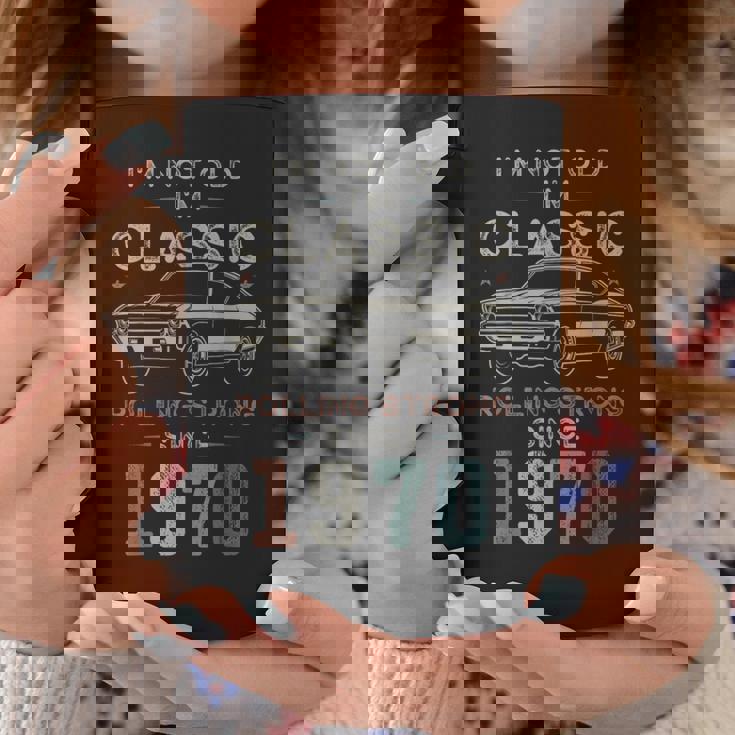 1970年生まれ、56歳の誕生日 クラシックカー コーヒーマグ 面白い贈り物