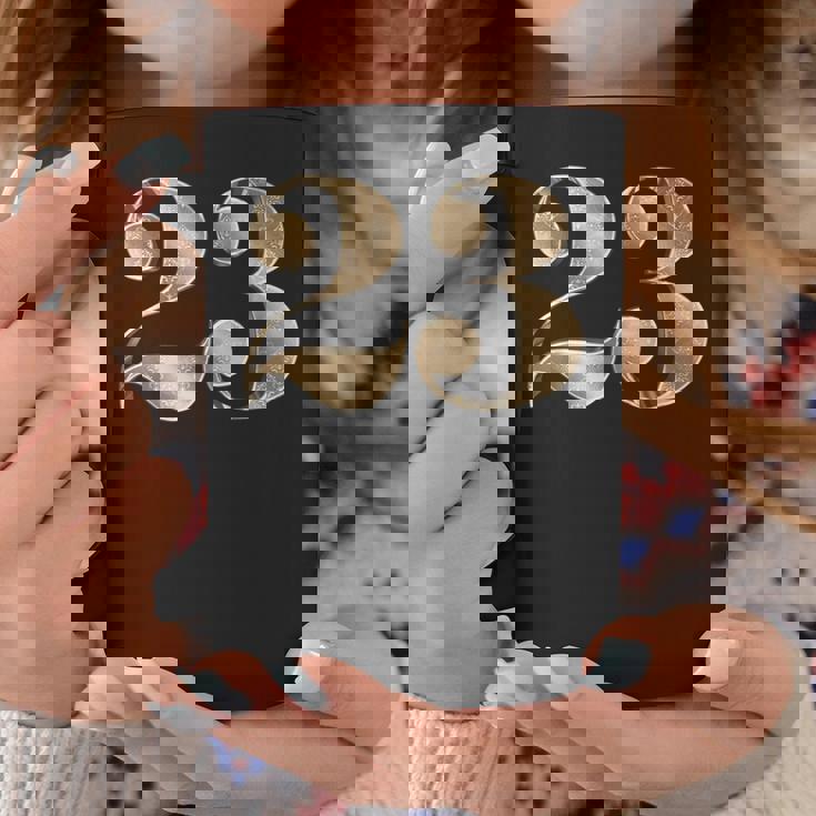 23 23 誕生日 お気に入り 数字 フルール・ド・リス コーヒーマグ 面白い贈り物