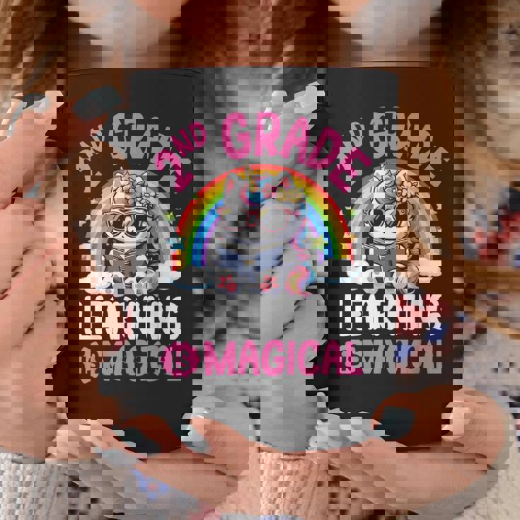 2Nd Grade Unicorn Cat Magical Caticorn Back Tochool コーヒーマグ 面白い贈り物