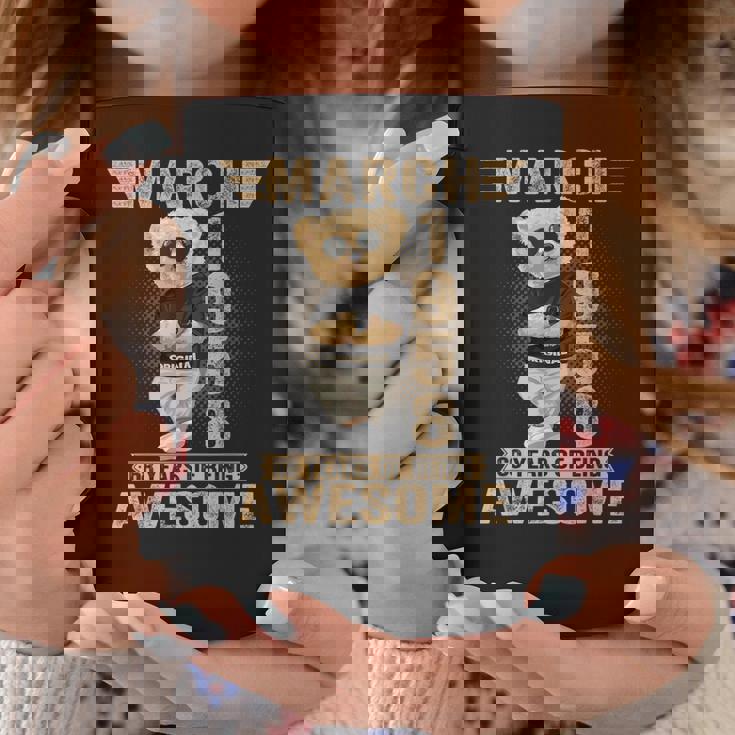 3月 68歳の誕生日 男性 女性 1958年 素晴らしいテディベア コーヒーマグ 面白い贈り物