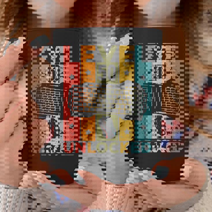 50 Cumpleaños Hombre 50 Años Gaming Teclado Gamer Taza de café Regalos divertidos