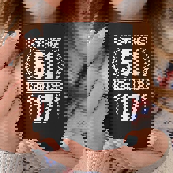 51歳の誕生日 ダーツプレイヤー おもしろダーツ コーヒーマグ 面白い贈り物