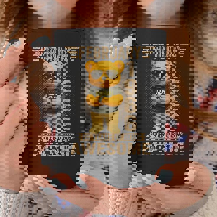 60歳 1966年2月 テディベア 60歳 誕生日 男性 女性 コーヒーマグ 面白い贈り物