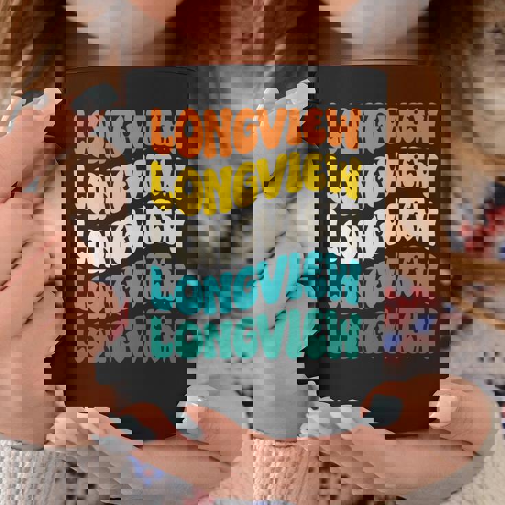 70S Longview 70年代のロングビュー 長袖tシャツ コーヒーマグ 面白い贈り物