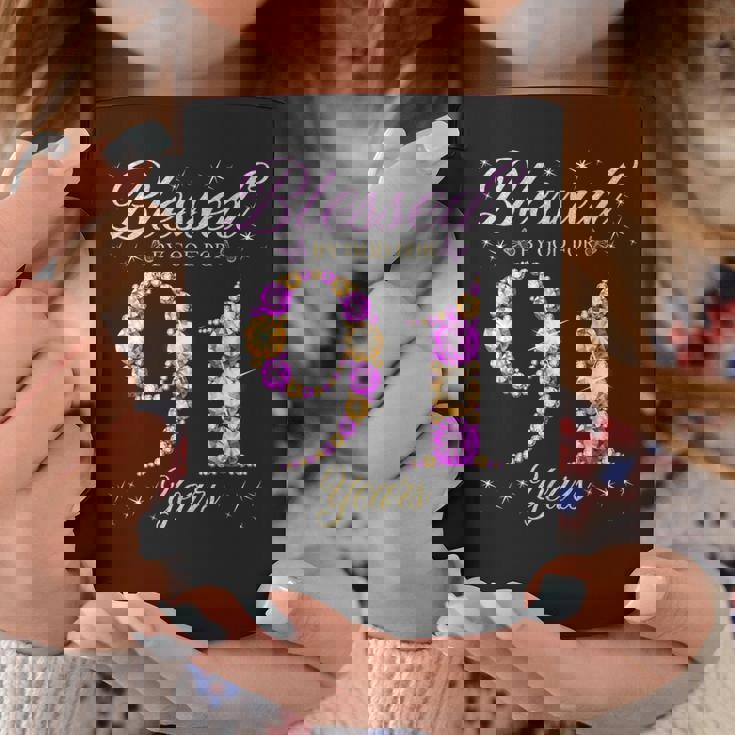 91歳の91歳の誕生日bデーパーティー 神に祝福されて コーヒーマグ 面白い贈り物