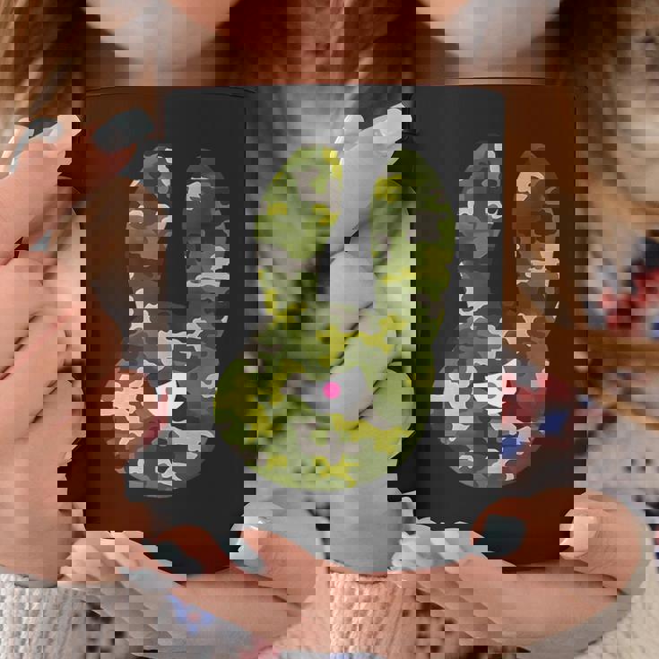 Badうさぎ星人 グリーン迷彩 コーヒーマグ 面白い贈り物