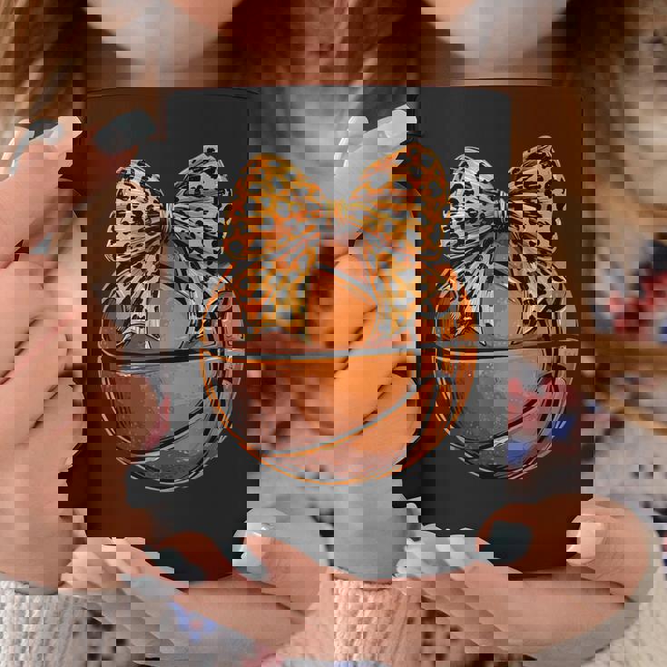 Basketball Coquette Bow Cute Basketball Player Coffee Mug Unique Gifts