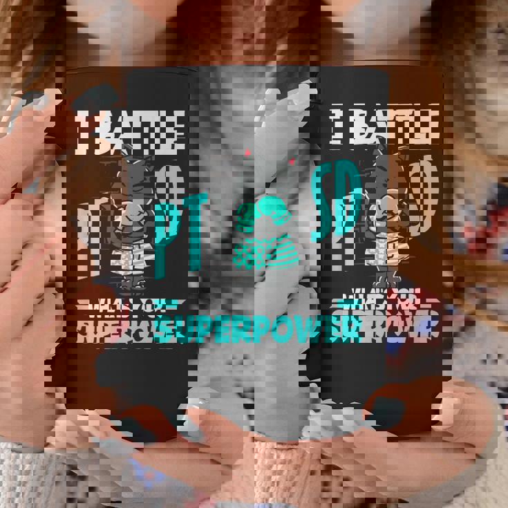 I Battle Ptsd What's Youruperpower Ptsd認識 コーヒーマグ 面白い贈り物