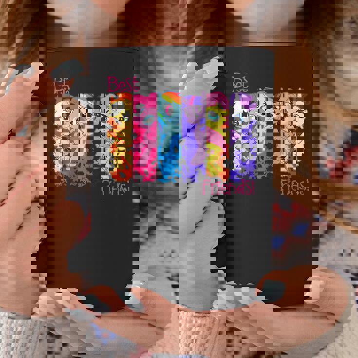 Best Friend レトロレインボーダッシュフラッターシャイレアリティ コーヒーマグ 面白い贈り物