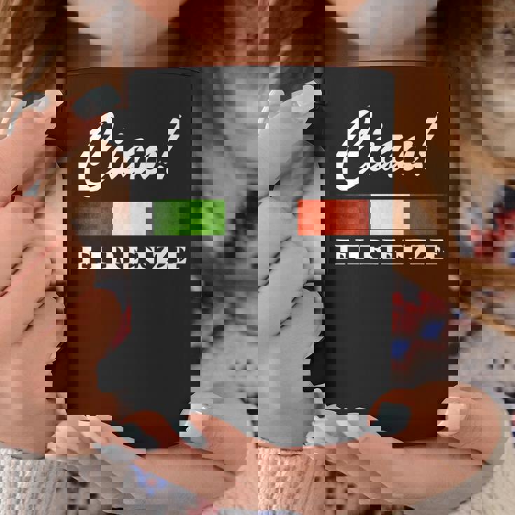 Ciao Italia トリコローレ イタリア国旗 フィレンツェ フィレンツェ イタリア 長袖tシャツ コーヒーマグ 面白い贈り物