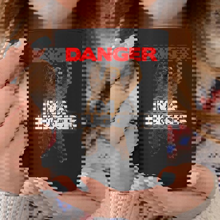 Danger I'm A Big Hugger 面白い危険な熊のハギング コーヒーマグ 面白い贈り物