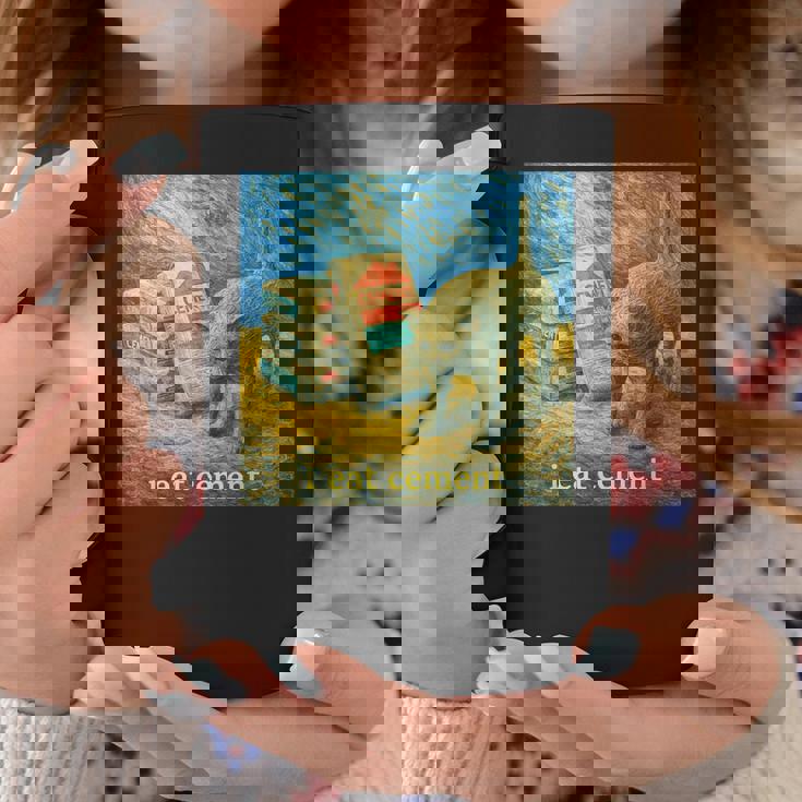 I Eat Cement 猫 ゴッホ 印象派 絵画 美学 コーヒーマグ 面白い贈り物