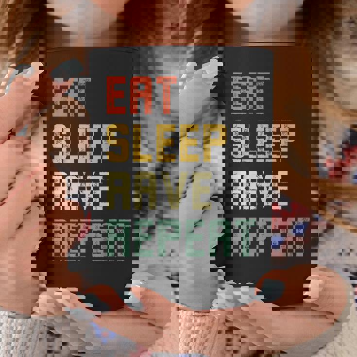 Eatleep Rave Repeat Edm テクノ コーヒーマグ 面白い贈り物