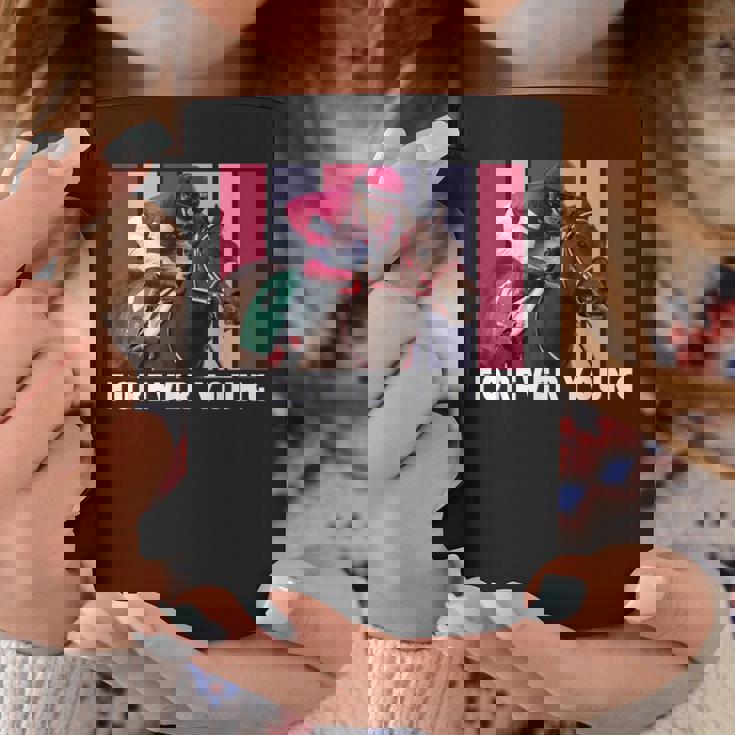 Forever Young Horse、競馬、デルマール、サンタアニタ コーヒーマグ 面白い贈り物