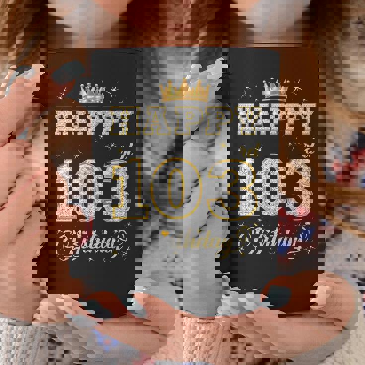 Happy 103Rd Birthday 103歳 女性 男性 誕生日パーティー 長袖tシャツ コーヒーマグ 面白い贈り物